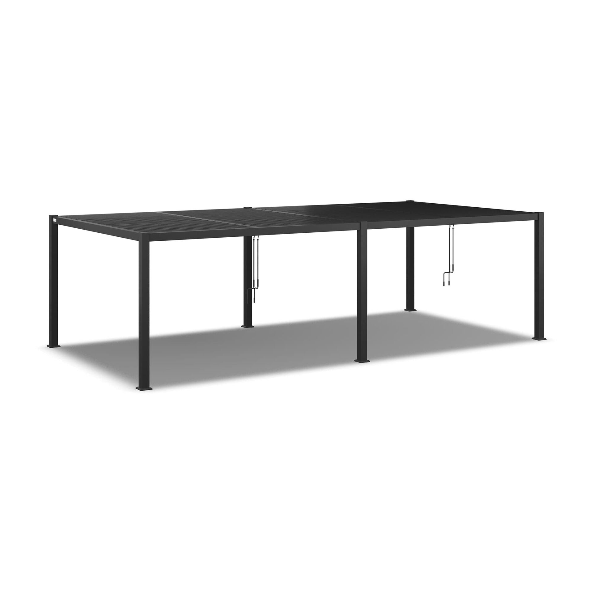 Maze - Como 7.8m x 4m Aluminium Metal Outdoor Garden Pergola - Grey product image