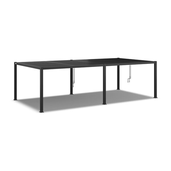 Maze - Como 7.8m x 4m Aluminium Metal Outdoor Garden Pergola - Grey product image