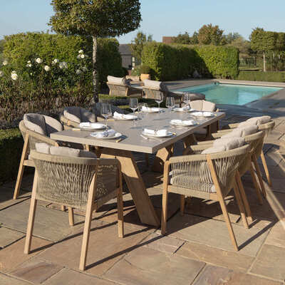 Maze - Martinique Rope Weave 8 Seat Rectangular Dining Set product image