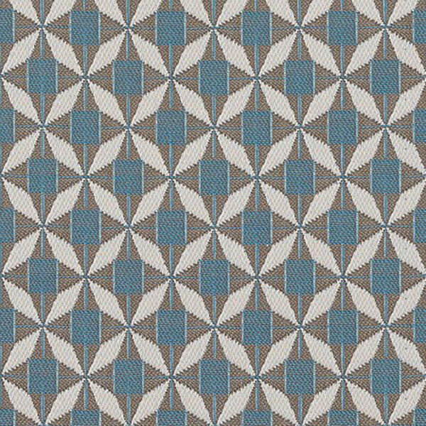 Maze - Pair of Outdoor Sunbrella Fabric Scatter Cushion (43x43cm) - Mosaic Blue product image
