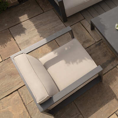 Maze - Outdoor Fabric Ibiza Armchair - Oatmeal product image