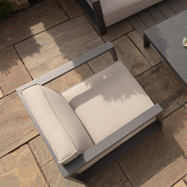 Maze - Outdoor Fabric Ibiza Armchair - Oatmeal product image