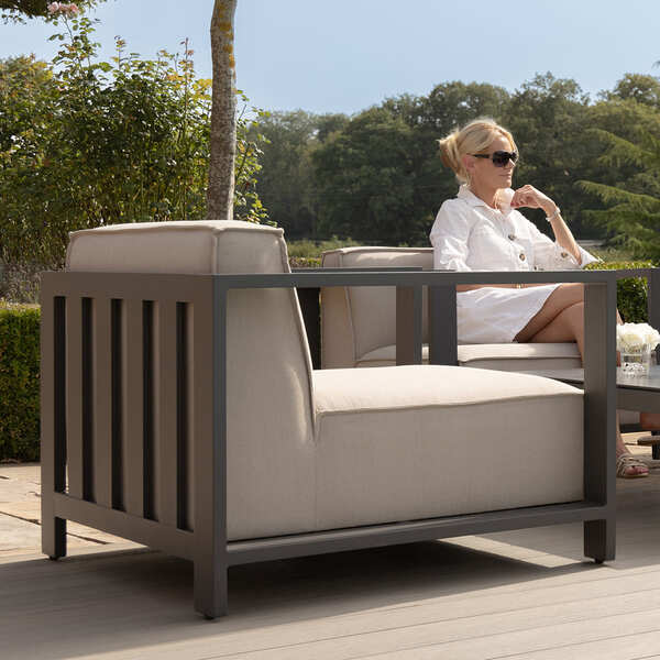 Maze - Outdoor Fabric Ibiza Armchair - Oatmeal product image