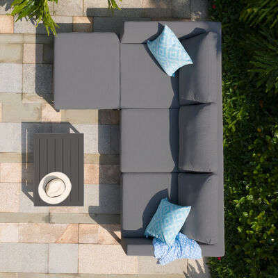 Maze - Outdoor Fabric Pulse Chaise Sofa Set - Flanelle product image