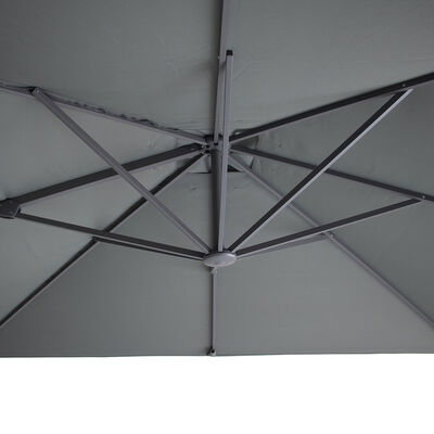 Maze - Helios 3m x 3m Square Rotating Cantilever Parasol with Base - Oil Green product image