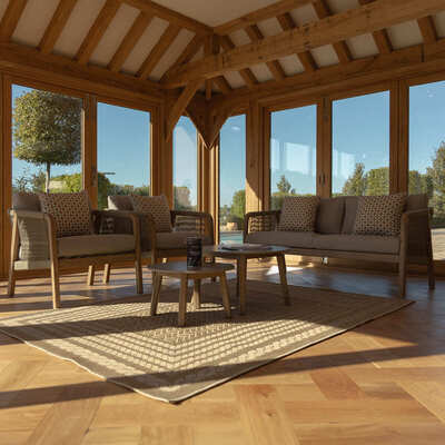 Maze - Martinique Rope Weave 2 Seat Sofa Set with 2 Lounge Armchairs & 2 Round Coffee Tables product image