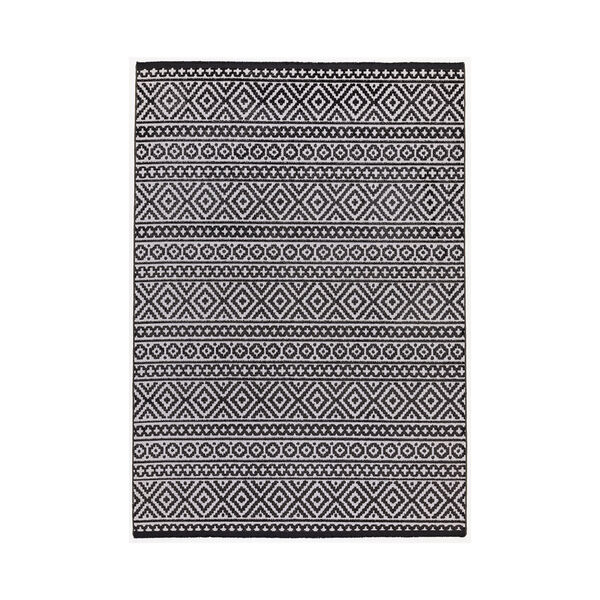 Jazz - Aztec Grey / Black Indoor and Outdoor Rug - 290cm x 190cm product image