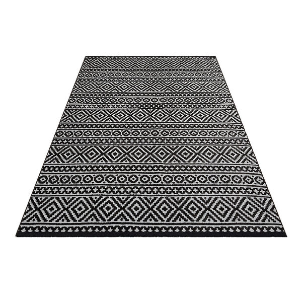 Jazz - Aztec Grey / Black Indoor and Outdoor Rug - 290cm x 190cm product image