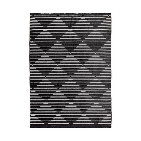 Jazz - Diamond Black / Grey Indoor and Outdoor Rug - 290cm x 190cm product image
