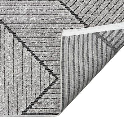 Jazz - Geometric Grey Indoor and Outdoor Rug - 290cm x 190cm product image
