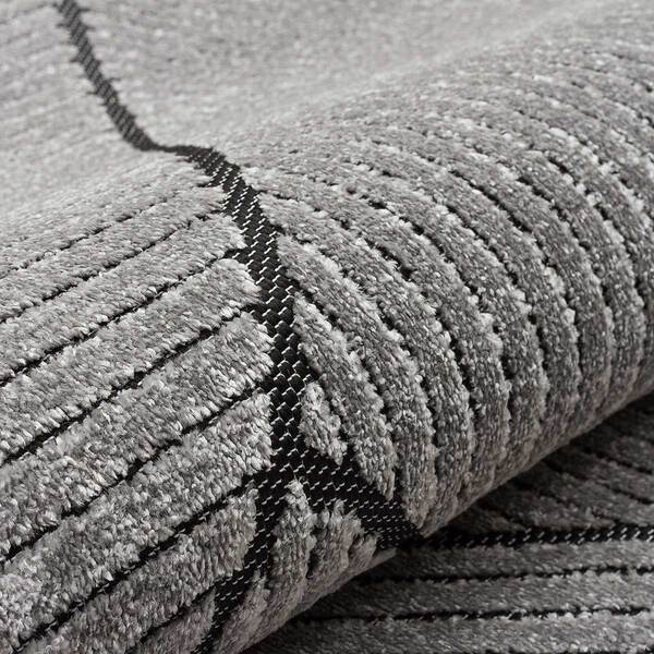 Jazz - Geometric Grey Indoor and Outdoor Rug - 290cm x 190cm product image