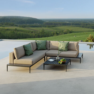 Maze - Outdoor Fabric Eve Corner Group - Taupe product image