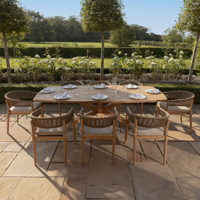 Maze - Porto Rope Weave 8 Seat Rectangular Dining Set product image
