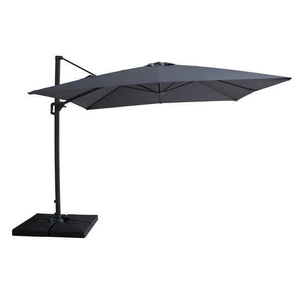 Maze - Helios 3m x 3m Square Rotating Cantilever Parasol with Base - Charcoal Grey product image