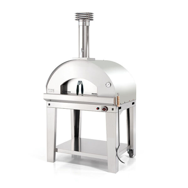 Fontana - Mangiafuoco Build in Gas Pizza Oven with Trolley - Stainless Steel product image