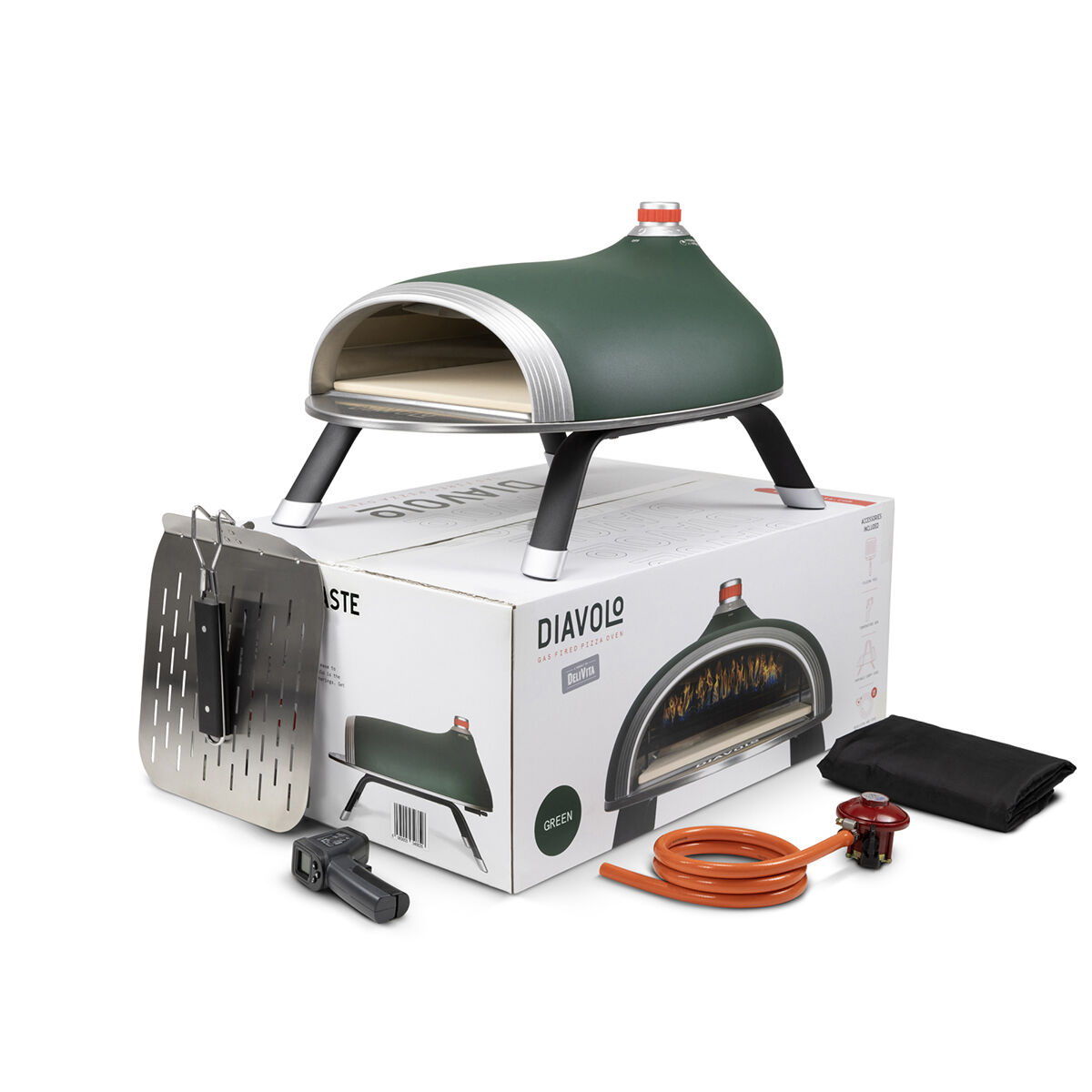 DeliVita - Diavolo Gas Fired Oven - Green | Maze Living