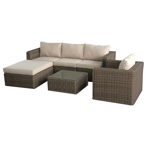 Maze - Winchester Chaise Rattan Corner Sofa Group with Armchair product image