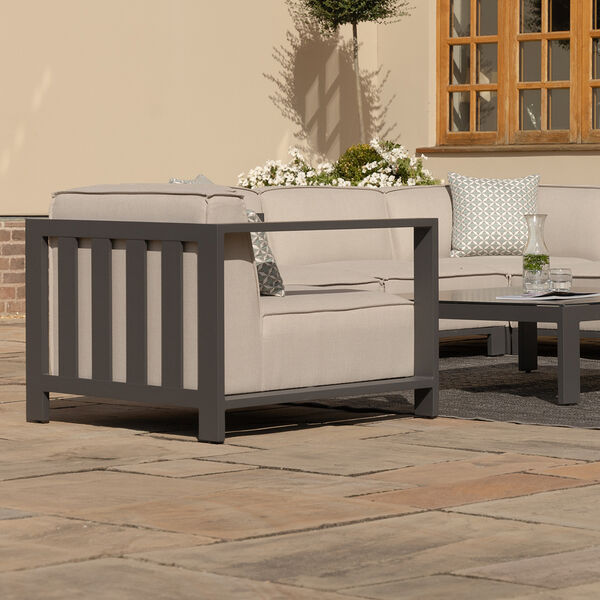 Maze - Outdoor Fabric Ibiza Armchair - Oatmeal product image