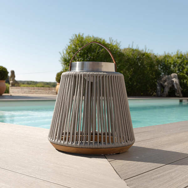 Maze - Athena Small Solar Light - Light Grey product image