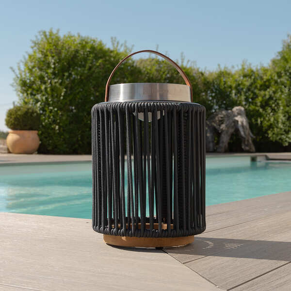 Maze - Luna Small Solar Light - Charcoal product image