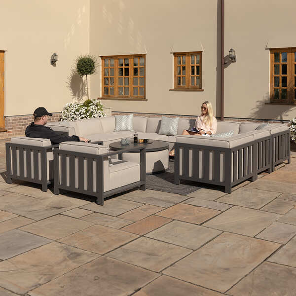 Maze - Outdoor Fabric Ibiza Armchair - Oatmeal product image