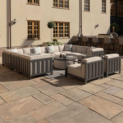 Maze - Outdoor Fabric Ibiza Armchair - Oatmeal product image