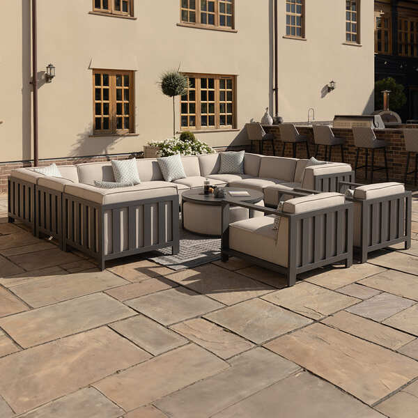 Maze - Outdoor Fabric Ibiza Armchair - Oatmeal product image