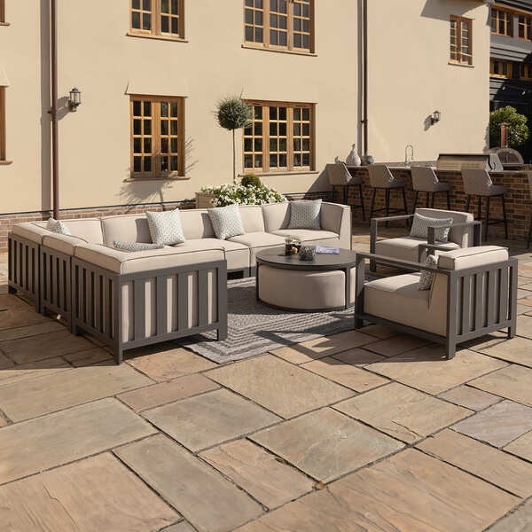 Maze - Outdoor Fabric Ibiza Armchair - Oatmeal product image