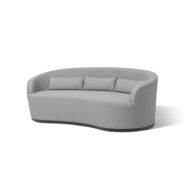 Maze - Ambition Curve 3 Seater Sofa Daybed with Footstool - Flanelle product image