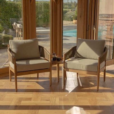 Maze - Porto Rope Weave Lounge Set with Small Round Side Table product image
