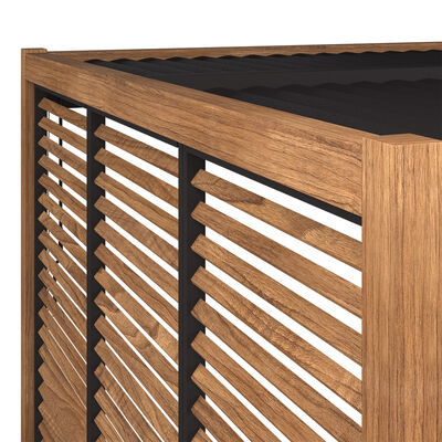 Maze - Como Pergola Louvre Panel (90 x 218cm) fit in 3m - Wood Effect product image