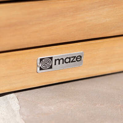 Maze - Bali Medium Planter with Metal Liner - Acacia Wood product image