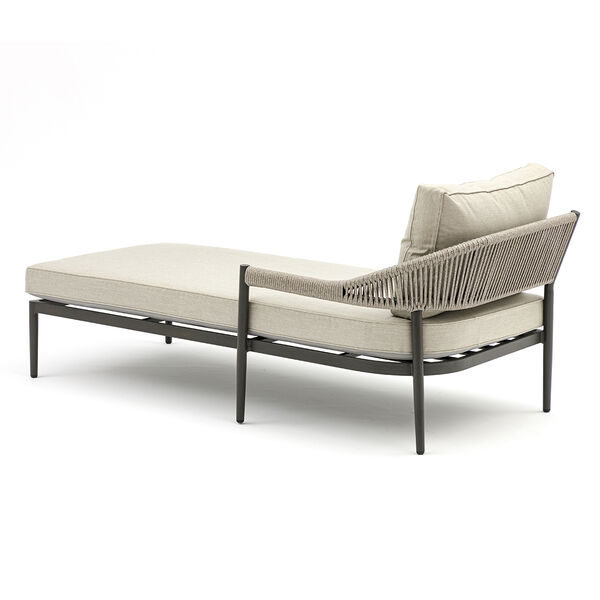 Maze - Roma Rope Weave Sunlounger Set - Clay Stone Grey product image