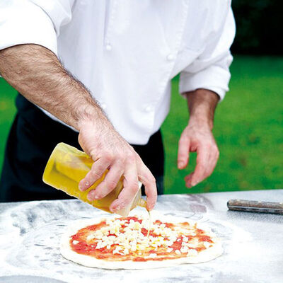 Fontana - Marinara Wood Burning Build in Pizza Oven with Trolley - Stainless Steel product image