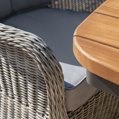 Maze - Jakarta Teak Oval Dining Table with 6 Rattan Oxford Hertiage Rattan Dining Chairs product image