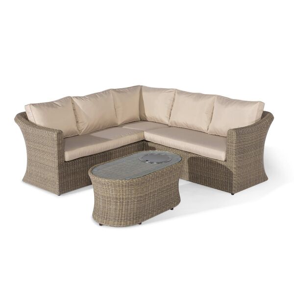Maze - Winchester Small Rattan Corner Group with Fire Pit Coffee Table product image