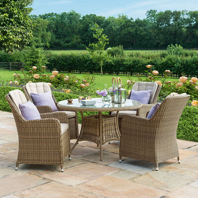Maze - Winchester Venice 4 Seat Round Rattan Dining Set product image