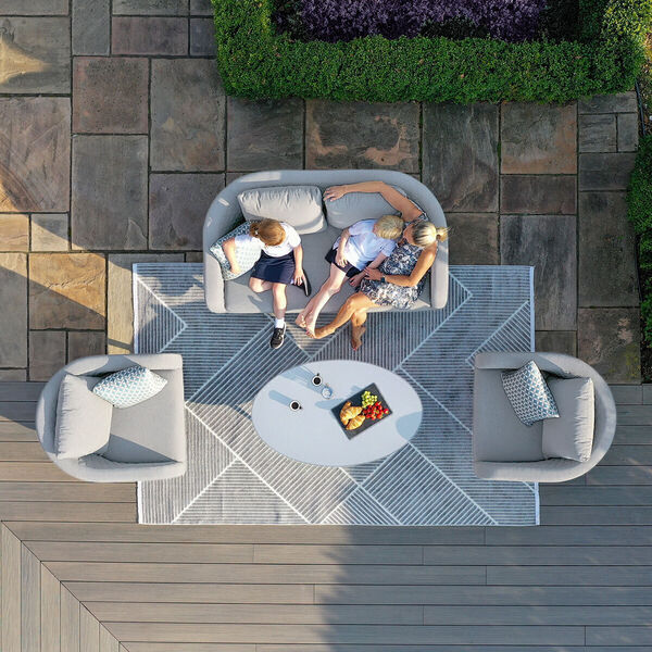 Maze - Outdoor Fabric Ambition 2 Seat Sofa Set - Lead Chine product image