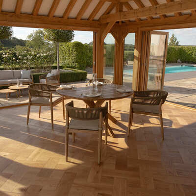 Maze - Porto Rope Weave 4 Seat Round Dining Set product image