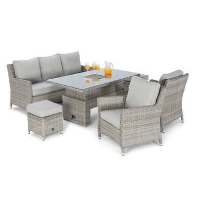 Maze - Oxford Sofa Rattan Dining Set with Ice Bucket & Rising Table product image
