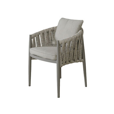 Maze - Milan Rope Weave Pair of Dining Chairs - Cool Linen product image