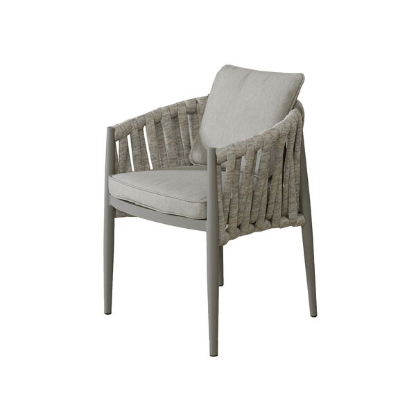 Maze - Milan Rope Weave Pair of Dining Chairs - Cool Linen product image