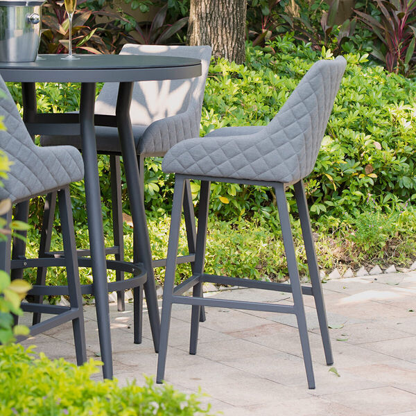 Maze - Outdoor Fabric Regal Bar Stool - Flanelle product image