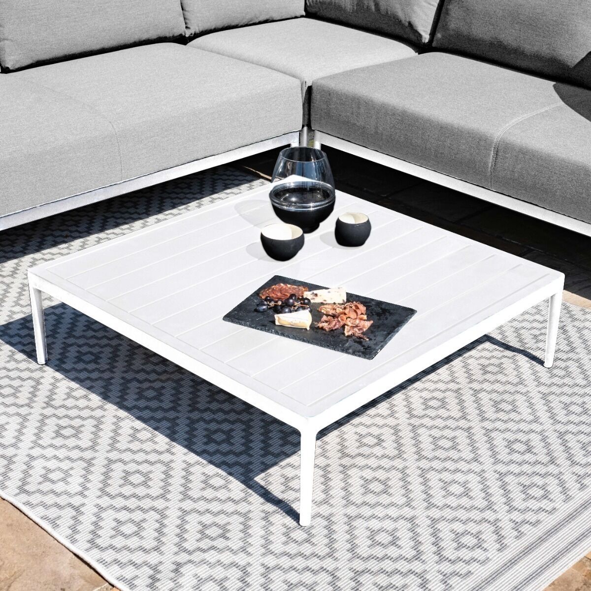 Maze - Outdoor Fabric Eve Corner Group - Lead Chine product image