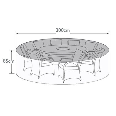 Maze - 8 Seat Round Dining Set - Garden Furniture Cover product image