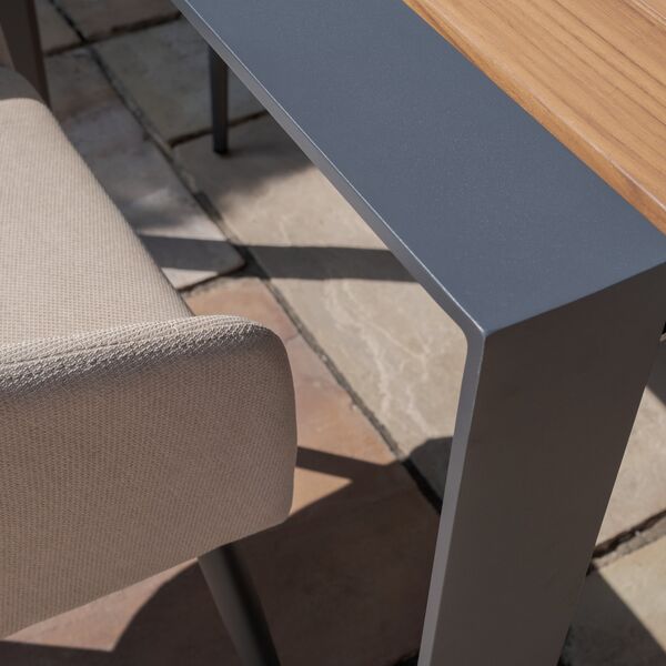 Maze - Jakarta Teak Extending 6 - 10 Seat Rectangular Dining Table with 10 Ambition Oatmeal Dining Chairs product image
