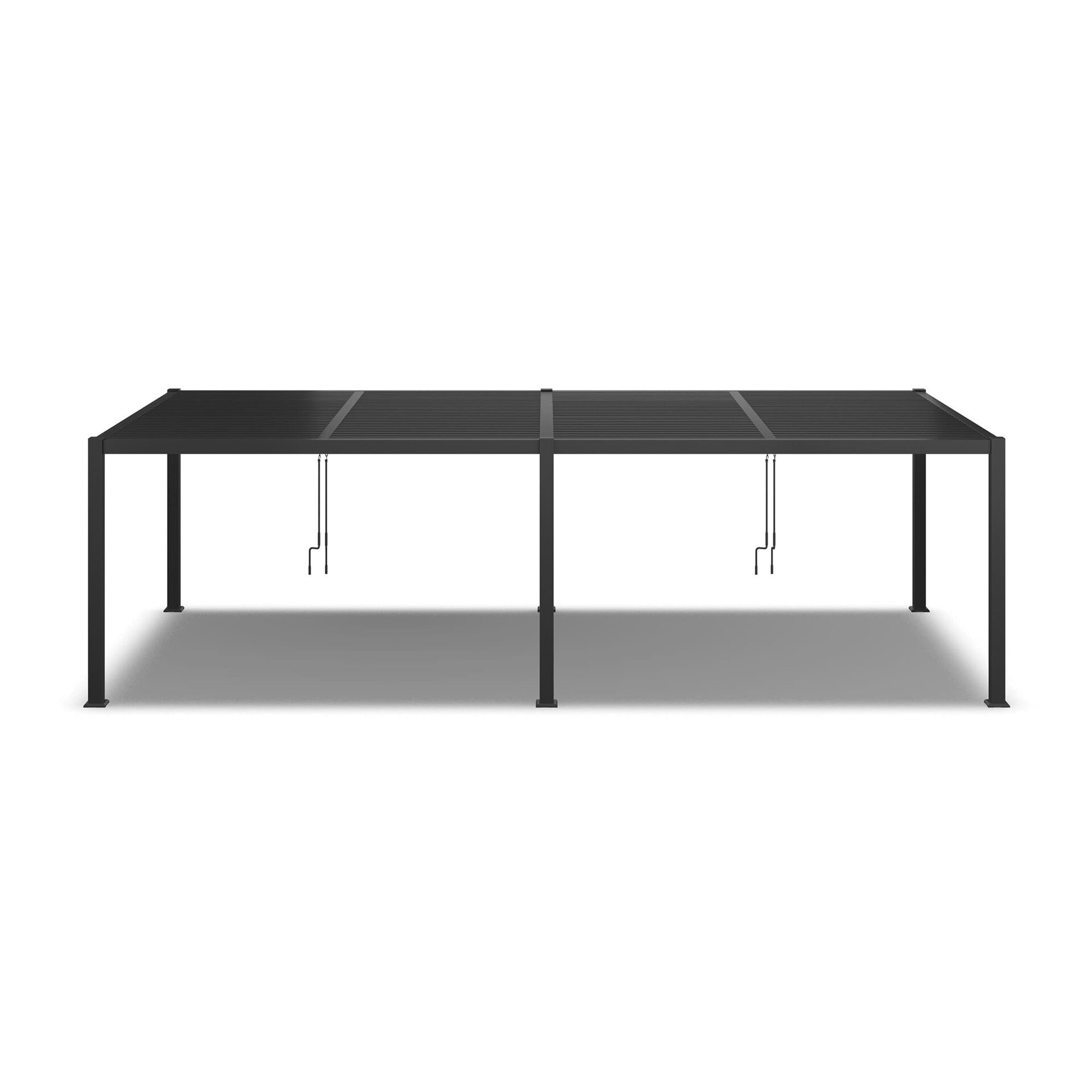 Maze - Como 7.8m x 4m Aluminium Metal Outdoor Garden Pergola - Grey product image