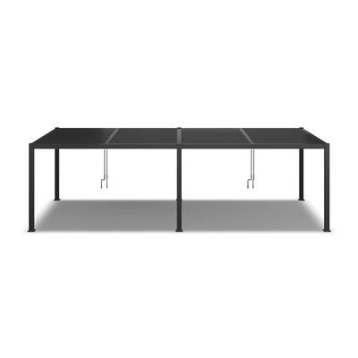 Maze - Como 7.8m x 4m Aluminium Metal Outdoor Garden Pergola - Grey product image