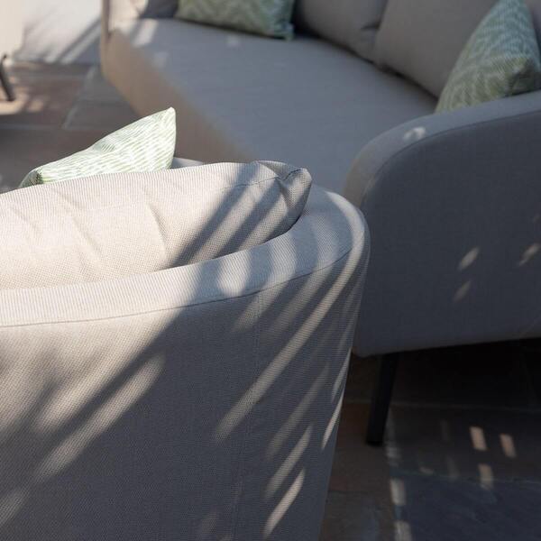 Maze - Outdoor Fabric Ambition 3 Seat Sofa Set with Oval Coffee Table - Oatmeal product image