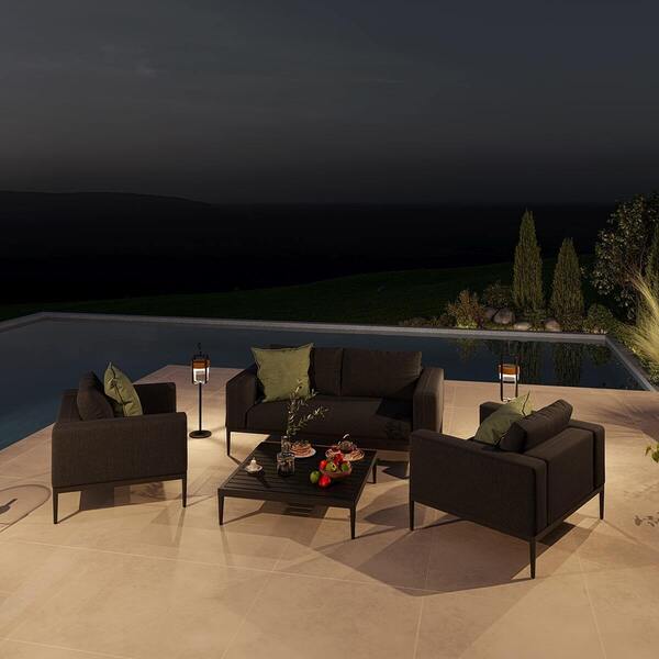 Maze - Outdoor Fabric Eve 2 Seat Sofa Set - Charcoal product image